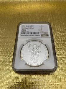 2018 Ukraine Archangel Michael NGC MS70 - Picture 1 of 4