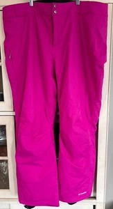 Columbia Insulated Ski Pants, 3X, Fuchsia - Picture 1 of 7