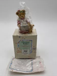 Cherished Teddies Amanda “Here’s Some Cheer To Last The Year” Bear #141186 NIB - Picture 1 of 7