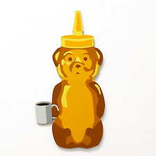 FNNCH honey bear “Coffee Bear” 11" x 22" wood cutout