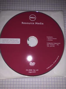Dell Resource Media Drivers And Utilities Pour Dell Optiplex 390, 790 And 990 - Photo 1/1