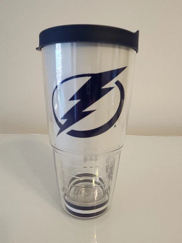 New Tervis  24 oz. Tampa Bay Lightning Hockey Club w/Lid FREE SHIP (scuff) Cover