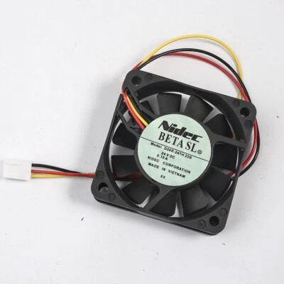 1X Nidec 24V 0.12A 6CM Fan D06R-24TH 22B 3Pin 60*60*15mm Fast Shipping - Image 1 of 3