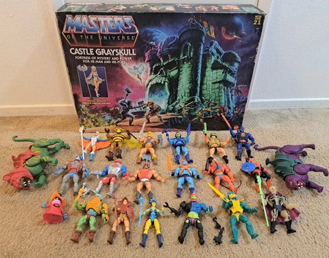 Mattel MOTU Origins Retro Style Action Figure Lot.. 21pieces Loose & New Casttle Cover