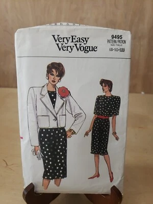 Vogue Very EasySewing Pattern 9495 Size 8-10-12 Misses Jacket & Dress -Uncut FF- - Image 1 of 4