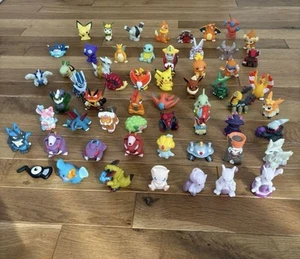 Pokemon + Non Pokemon Mini Figure FInger Puppet Bulk set of 59 Items Pre-Owned - Picture 1 of 12