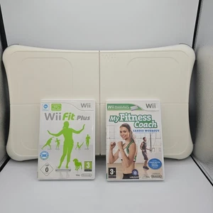 Wii Fit Plus Balance Board Boxed – Tested Working + Wii Fit, My Fitness Coach + - Picture 1 of 24
