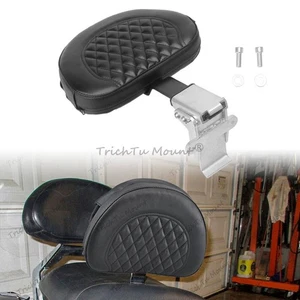 Adjustable Plug-in Driver Rider Backrest w/Black Bar For Victory Cross Country - Picture 1 of 20