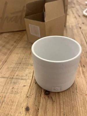 NESPRESSO PORTAVELAS Cerámica Luz de Té BLANCO Nuevo En Caja Foto 1 de 4