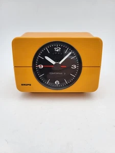 Tested✅# Krups Comfortime 3 Type 672 # Orange # Alarm Clock # 70s Vintage - Picture 1 of 7