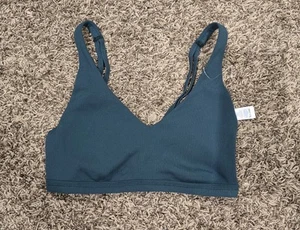 Aerie Offline Sport-BH türkis gerippt Größe S neu ohne Etikett - Bild 1 von 3