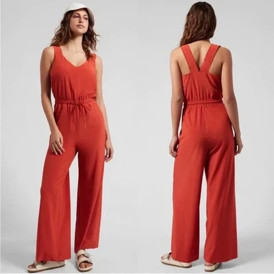 Athleta Savannah Jumpsuit Currant Sz 6 - Image 1 of 4