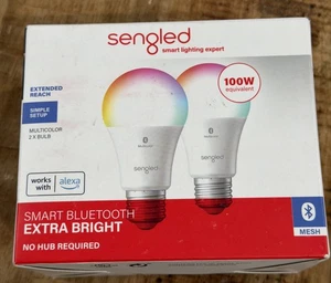 2x Sengled Smart Light Bulb Color Changing Alexa Dimmable LED Bluetooth - Picture 1 of 5