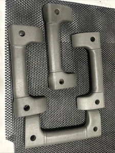 Land Rover Discovery 2 Interior Leather Door Handle Pull Smokestone Grey Gray OE - Bild 1 von 3