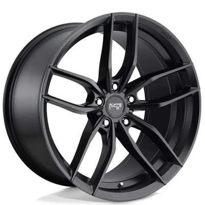 17x8 Niche Wheels M203 Vosso Matte Black Rims 5x120 ET+40 (4pcs) Foto 1 de 4