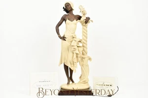 GENUINE GIUSEPPE ARMANI MAHOGANY - LADY WITH ELEPHANT FIGURINE - VINTAGE 1992 - Picture 1 of 16