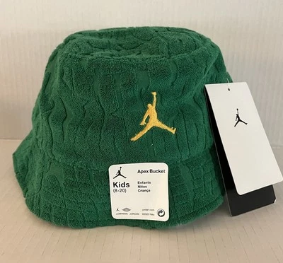 NUEVO Nike Jordan JUMPMAN Verde Sombrero Cubo FPS 40-Unisex Niños Niño (8-20) Nuevo con Etiquetas Foto 1 de 4
