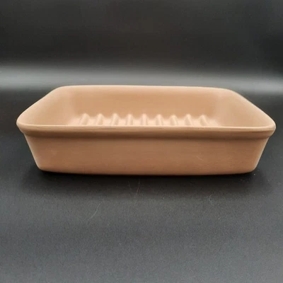 Pampered Chef Stoneware Small Ridged Baker Pan USA Made #5134 - Image 1 of 4