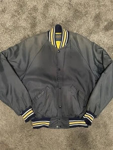 VTG 80s Blank Starter Jacket Size Large - Picture 1 of 8