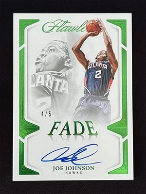 2024-25 Panini Flawless Joe Johnson #FFS-JJO Emerald Fade Signatures automático/5 Foto 1 de 2