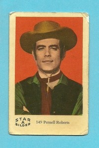 Bonanza Pernell Roberts 1960s Swedish Card   #A149