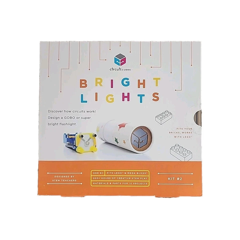 Cubos de circuito arte inteligente luces brillantes vástago aprendizaje juguete kit de construcción #2 sellado Foto 1 de 4