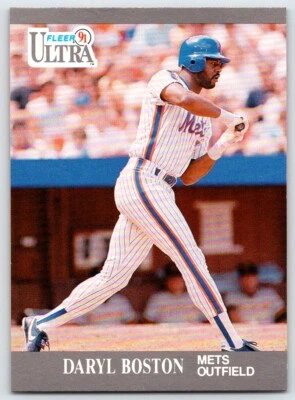 1991 Fleer Ultra Baseball Card Daryl Boston #211 New York Mets - Image 1 of 2