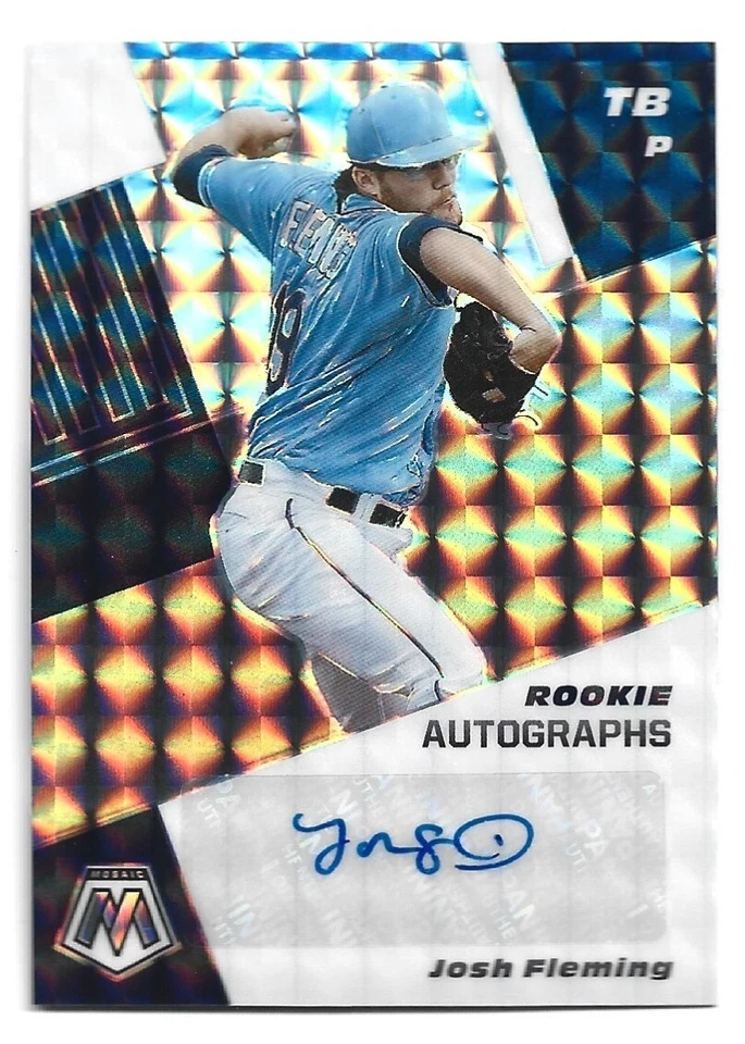 2021 Panini Mosaic Rookie Autographs Mosaic #RAM-JF Josh Fleming Rays Auto - Image 1 of 1