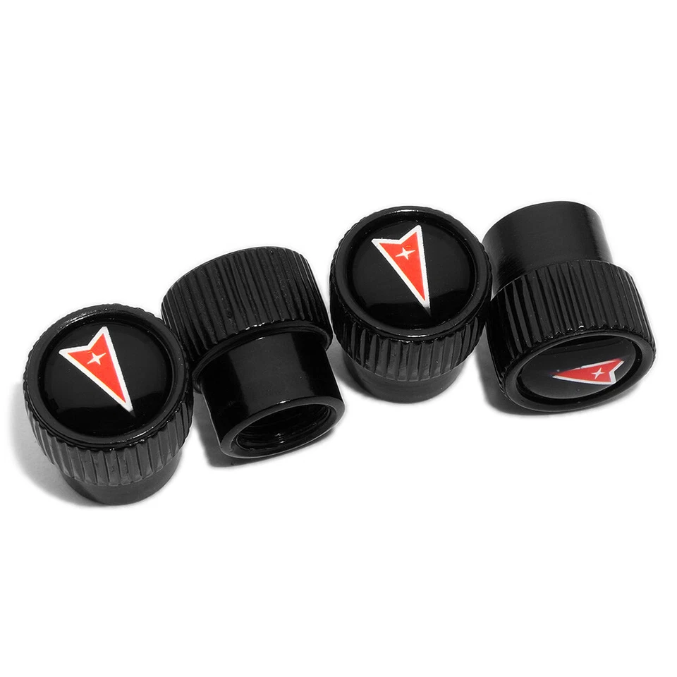 4pcs Universal Fit Pontiac Car Wheels Tire Air Valve Caps Stem Dust Cover Gift - Image 1 of 4