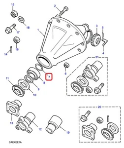 ( 1 )GENUINE LAND ROVER FRC1195 Differential Pinion Bearing Shim (0.062") - Bild 1 von 1
