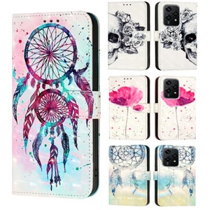 Case for Honor 200 Pro X6B Nova 12i 11 3D Painting Flip Wallet Stand Phone Cover - Picture 1 of 20