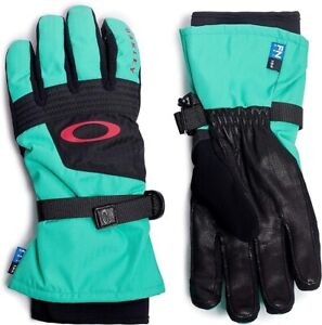 OAKLEY Snow 2024 TNP ADJUSTABLE Gloves - FOS900323 - Black/Mint - Large - NWT