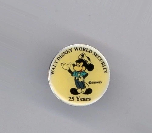 25 Years Walt Disney World Cast Security Police Team Mickey Mouse Pin from 1996  - Image 1 of 1