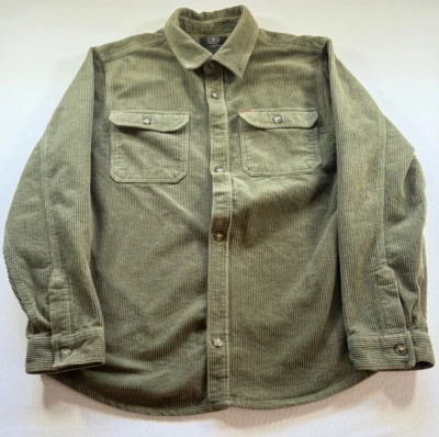 Chaqueta Buffalo David Bitton Para Hombre 2XL Verde Pana Chamarra Tareas de Campo 1932 Foto 1 de 4