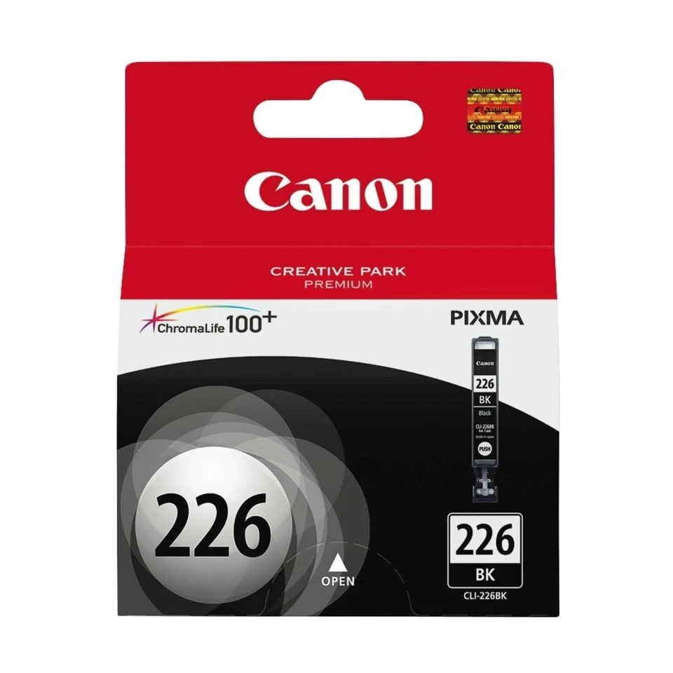 Canon CLI 226 Black Inkjet Printer Ink ChromaLife100 for Beautiful Photos - Image 1 of 3