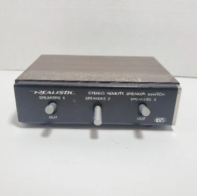 Vintage Realistic Stereo Remote Speaker Switch 3-Way 40-125A Radio Shack - Image 1 of 4