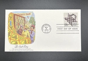 Sello 1978 #1748 The Quilt Entry FDC Fleetwood Cachet Sobre 8575 - Imagen 1 de 2