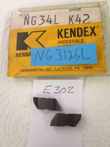 5 NEW KENNAMETAL NG-3125L TOP NOTCH CARBIDE INSERTS.  GRADE K420. {E302} - Picture 1 of 2