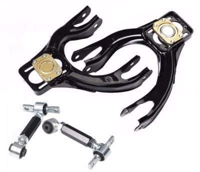 92-95 HONDA CIVIC EG EJ/DEL SOL DC2/INTEGRA KIT DE INCLINACIÓN DELANTERA SUPERIOR+TRASERA NEGRO Foto 1 de 3