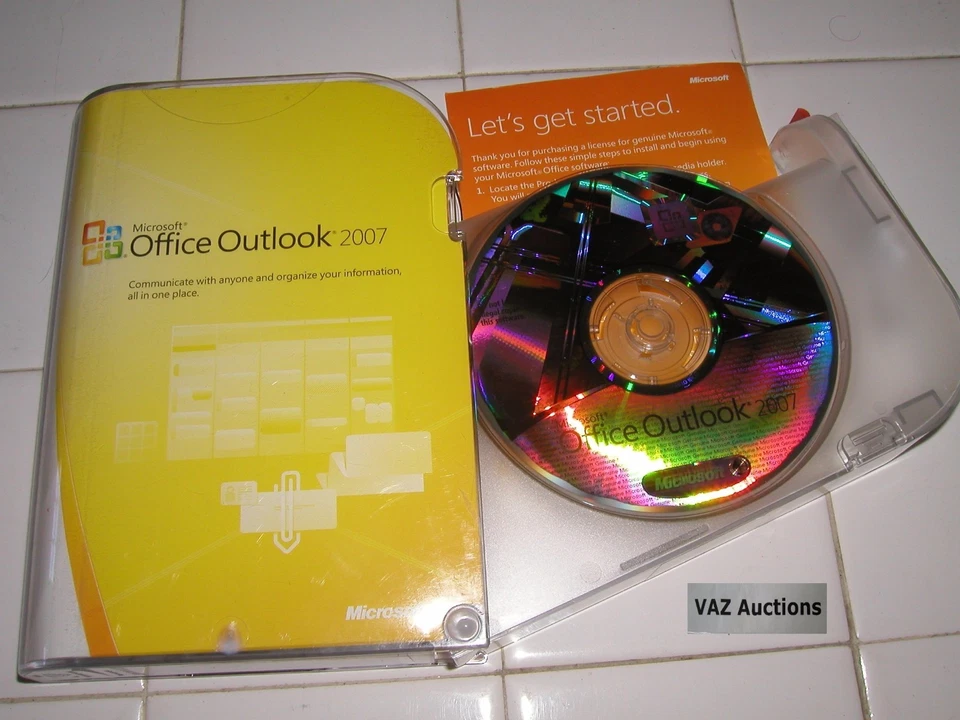 Microsoft MS Office Outlook 2007 Full Retail Box English Version =NEW= - Image 1 of 2