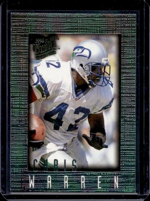 1996 Fleer Ultra Sensations Chris Warren Rainbow #96 Seahawks - Image 1 of 2
