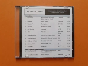 Promo only DVD test press: JEFF BUCKLEY / CIARA / ANNIE LENNOX / KINGS OF LEON - Picture 1 of 2