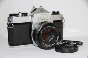 Asahi Pentax SP 1000 analoge Spiegelreflexkamera 35 mm & 55 mm Objektiv. Getestet. Kostenlose Garantie - Bild 1 von 13