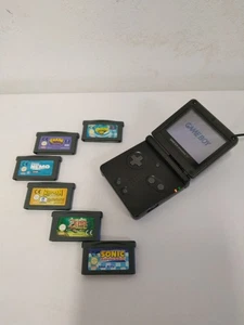 Game Boy Advance SP funktionsfähig mit 6 Spielen Zelda Crash Sonic - Bild 1 von 8