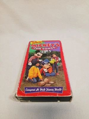 Mickey's Fun Songs: Campout At Walt Disney World VHS Tested  - Image 1 of 4