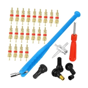 43pcs Tire Valve Stem Installation Remover Repair Tool Puller Car Plug Core L - Picture 1 of 9