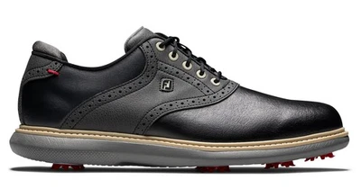 New FootJoy Golf Traditions Shoes Black/Black 11.5 W - Image 1 of 3