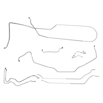 1970 Chevrolet Chevelle Malibu Conv conjunto de linhas de freio kit tubos tambor elétrico original de fábrica - Imagem 1 de 4