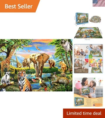 Puzzle Mundo Animal 1000 Piezas - Desafío Definitivo para Solucionadores de Problemas Foto 1 de 4