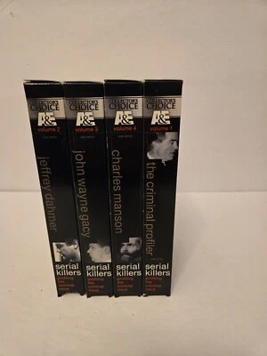 1999 A&E Serial Killers Profiling the criminal mind  4 VHS Tape Collector Choice - Image 1 of 3